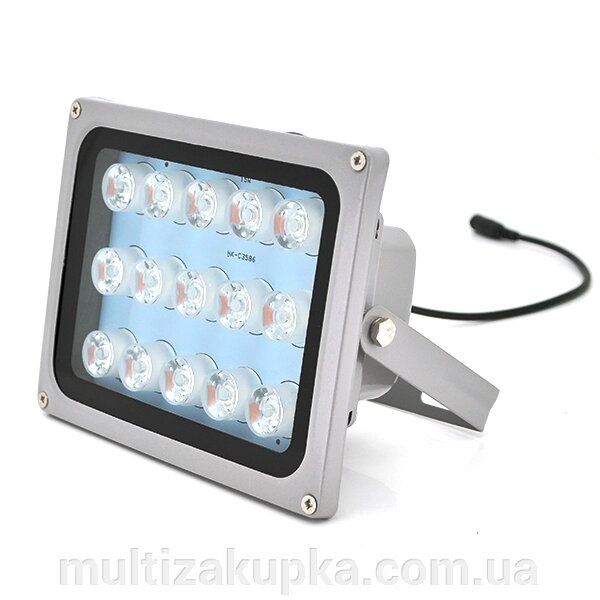 Прожектор спрямований із сутінковим датчиком YOSO 12V 18W, 15LED, IP66, кут огляду 60°, дальність до 30м, 177*138*65мм, від компанії Mультізакупка - фото 1