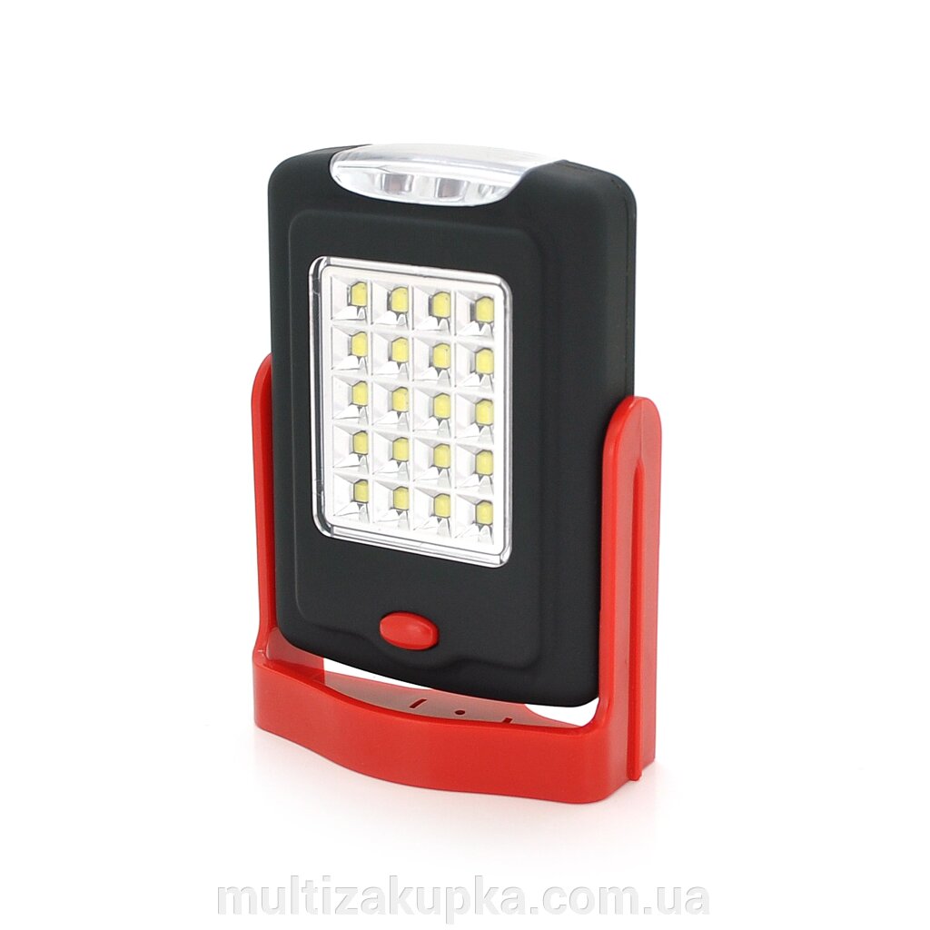 Прожекторний ліхтарик Watton WT-311, 3+20 LED, 1+1 режим, міцний пластик, ip44, магніт, живлення від 3*ААА, ОЕМ від компанії Mультізакупка - фото 1