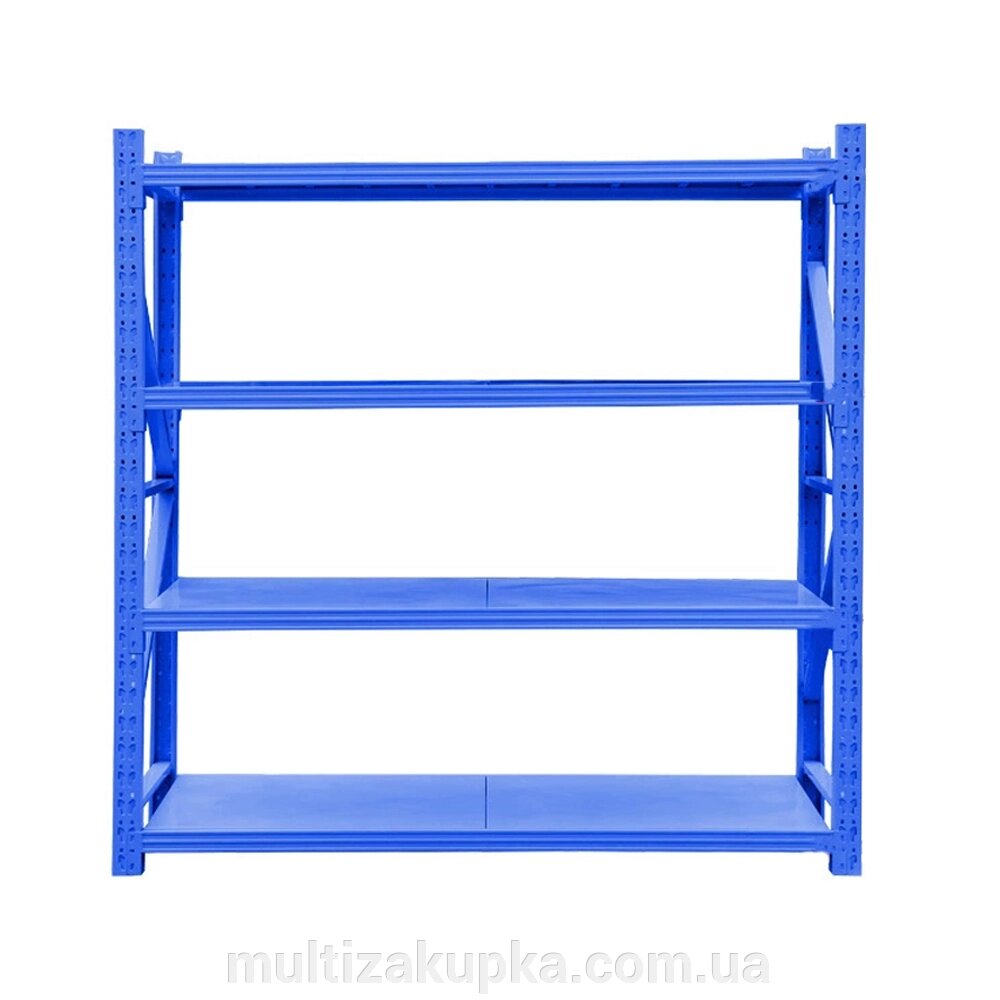 Racks for display of goods, 4 all-metal shelves, thickness 0.1mm, 120*50*200cm main frame від компанії Mультізакупка - фото 1