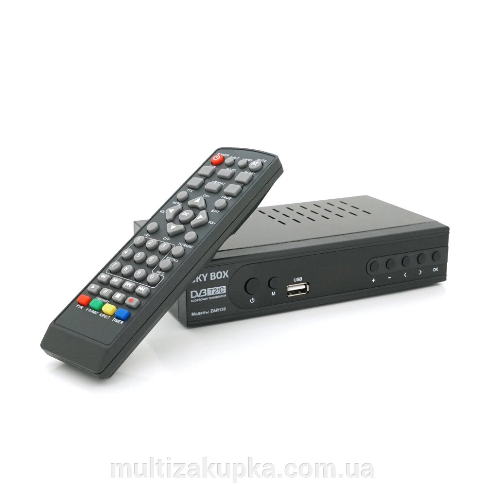 Ресивер (тюнер) IPTV DVB-T2 ZAR 139 від компанії Mультізакупка - фото 1