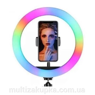 Селфі-лампа Led кільце 33см MJ33 RGB від компанії Mультізакупка - фото 1