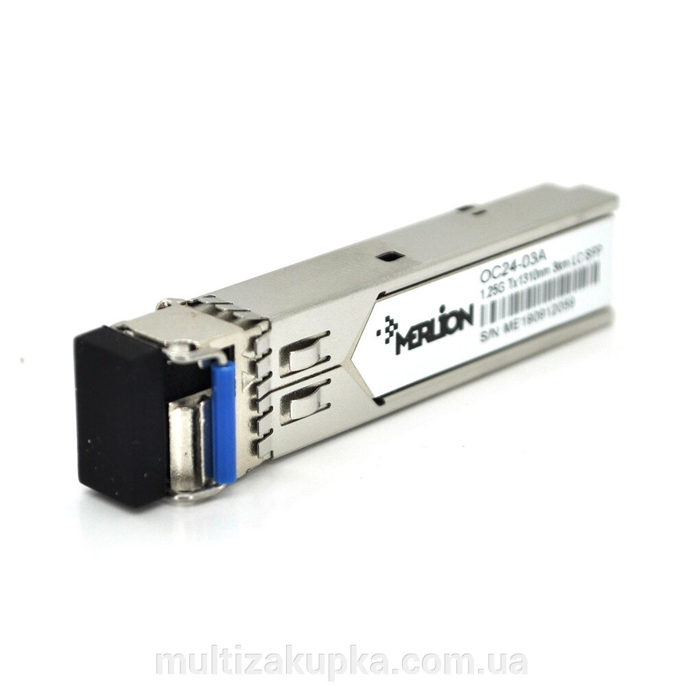 SFP модуль Merlion 1.25G 1310nm  3Km WDM LC від компанії Mультізакупка - фото 1