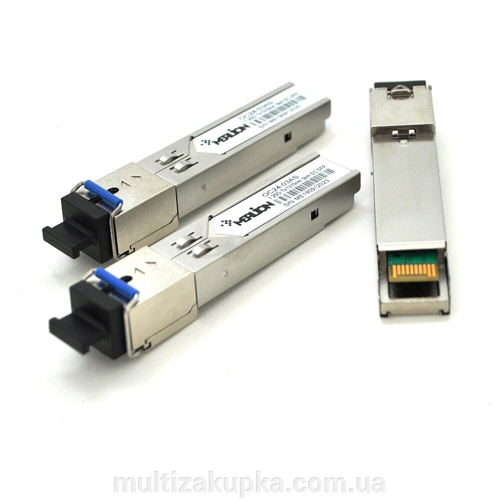 SFP модуль Merlion 1.25G  3Km WDM SC 1310nm від компанії Mультізакупка - фото 1