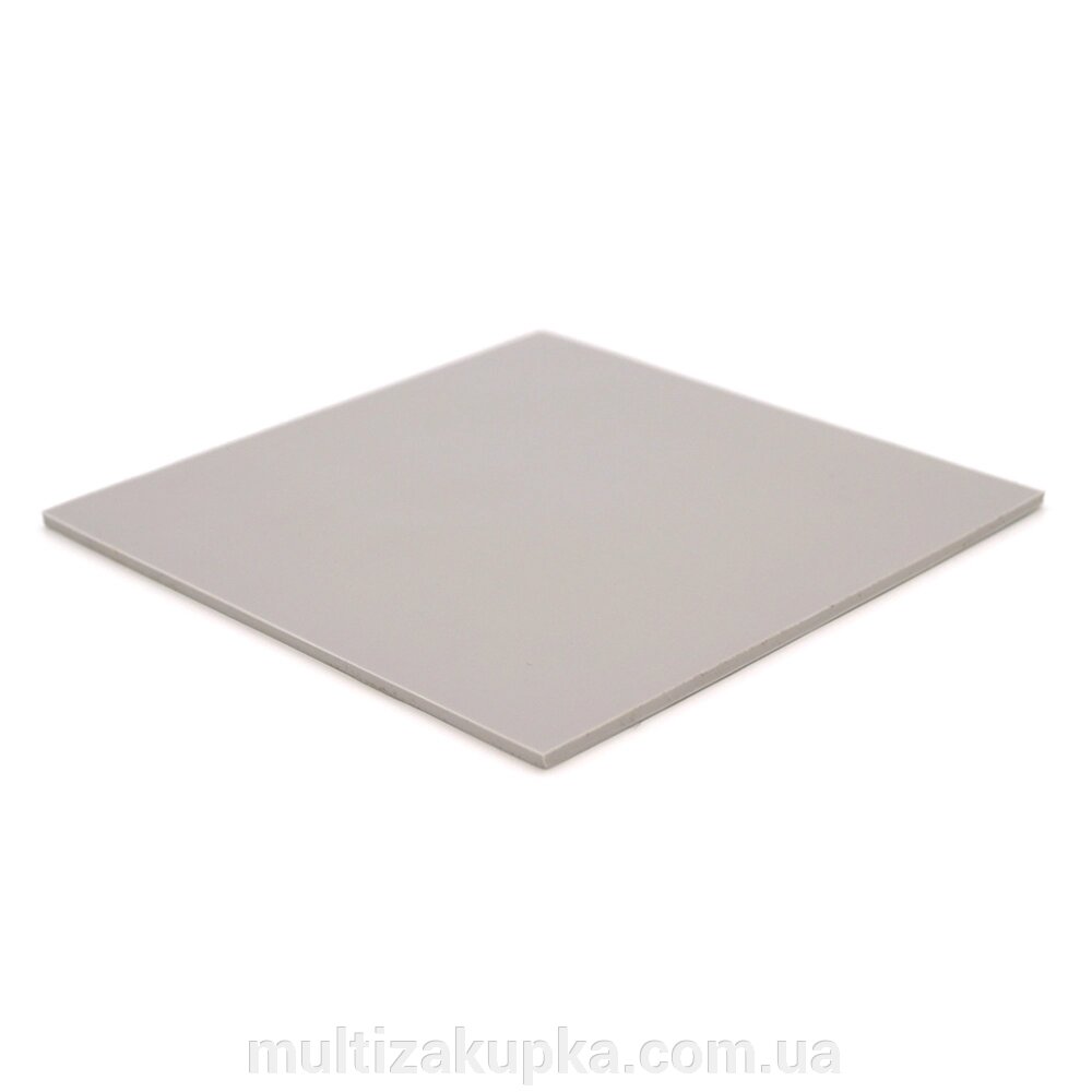 Силіконова термопрокладка HY-100, 100x100x0.3mm, Light Gray,> 2,0W / m-K, -40 ° 240 °, питома вага -2g / cm3, OEM Q від компанії Mультізакупка - фото 1