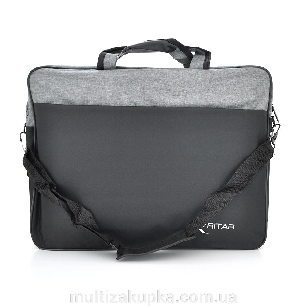 Сумка для ноутбука Ritar 17 "джинсового тканина, Black-gray Q65 від компанії Mультізакупка - фото 1