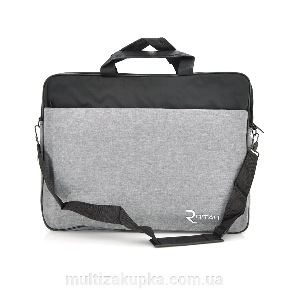 Сумка для ноутбука Ritar 17 "джинсового тканина, Gray-black, Q65 від компанії Mультізакупка - фото 1