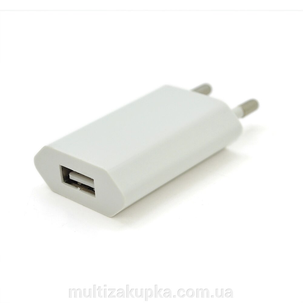 СЗУ VD07, 220V-USB, 100-240V, 5W, 5-5.5V 1A, White, OEM від компанії Mультізакупка - фото 1