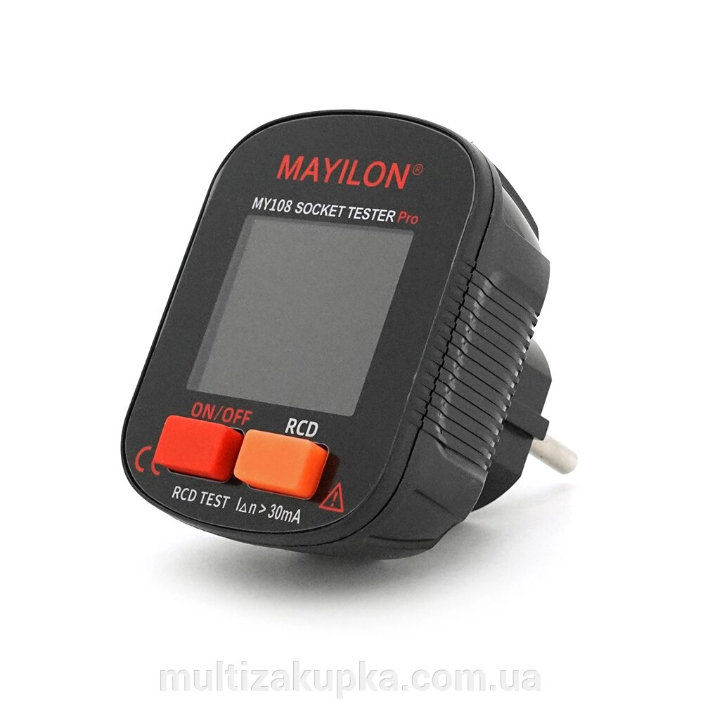 Тестер розеток Mayilon MY-108Pro, AC: 90-250V від компанії Mультізакупка - фото 1