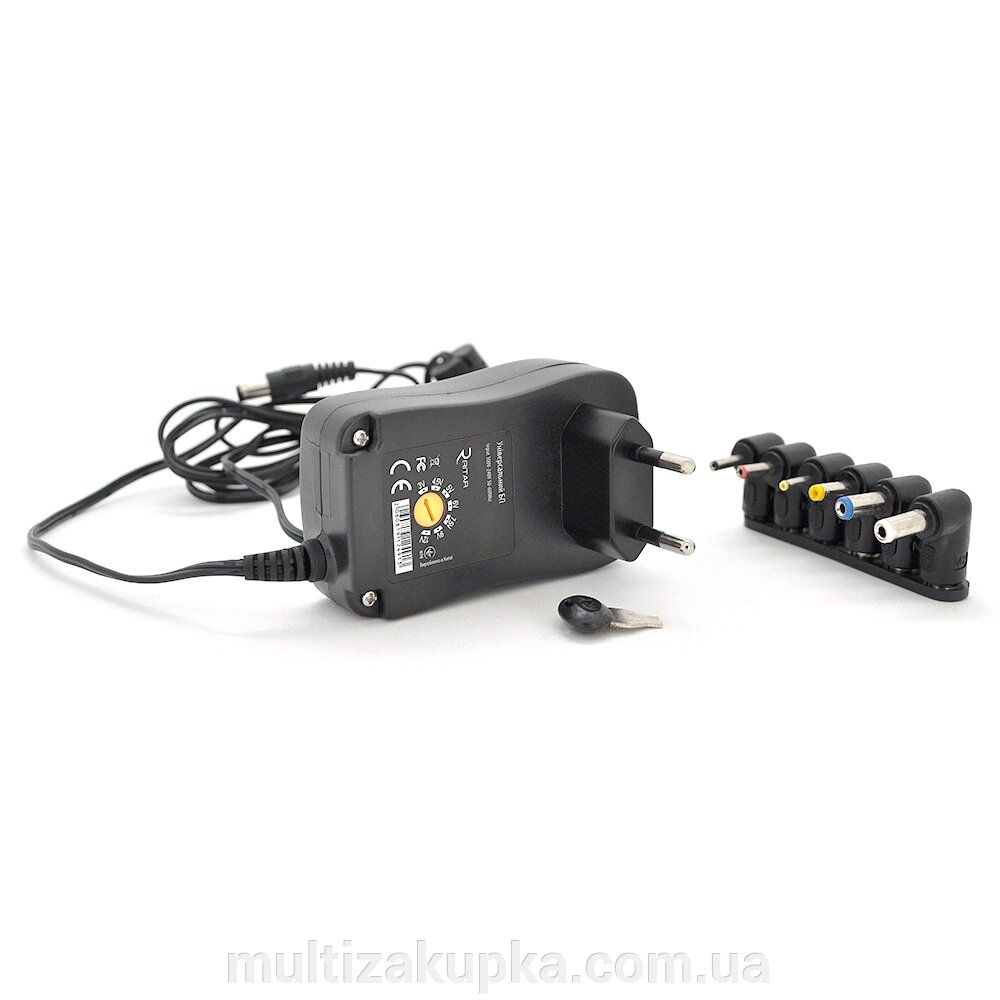 Універсальний БП Input 100V-240V 50-60Mhz, Output :3V-12V-1.5.A 18W, 6 Г-подібних роз'ємів 2.35*0.75/ від компанії Mультізакупка - фото 1