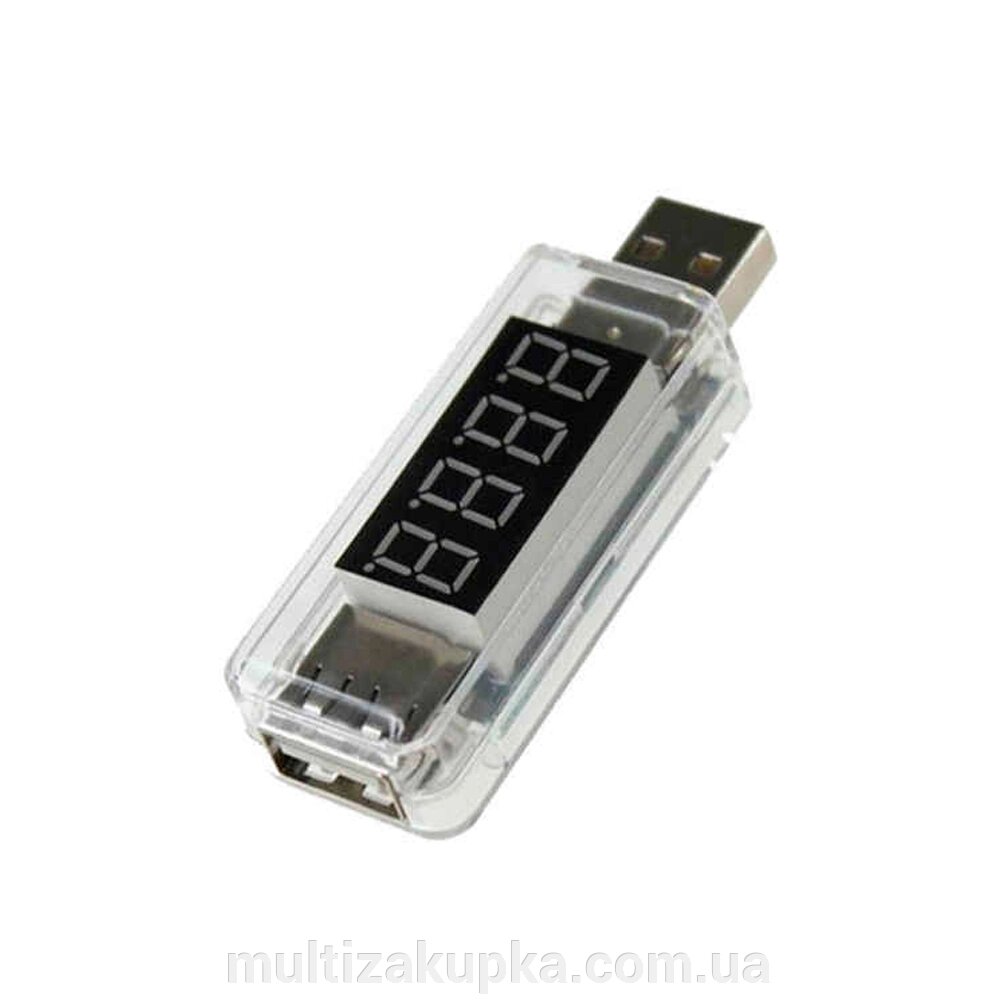 USB тестер Charger Doctor напруги (3-7.5V) і струму (0-2.5A) White від компанії Mультізакупка - фото 1