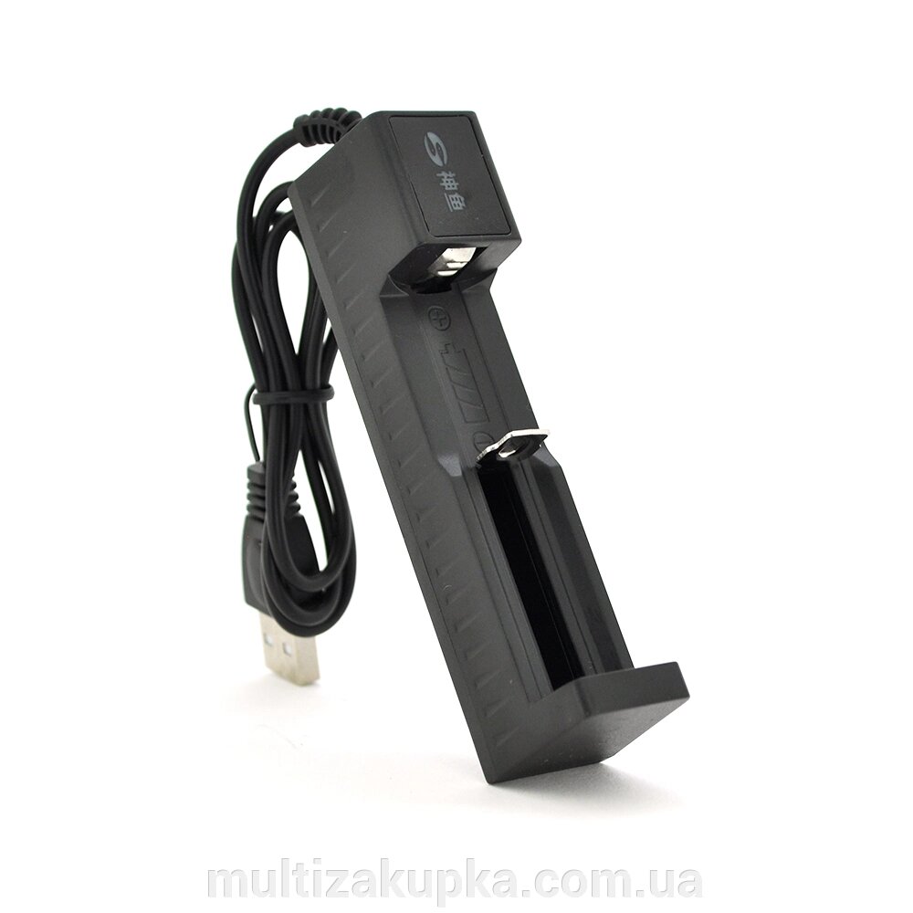 Зарядний пристрій 18650/26650, 4.2V / 1000mAh, живлення від USB від компанії Mультізакупка - фото 1