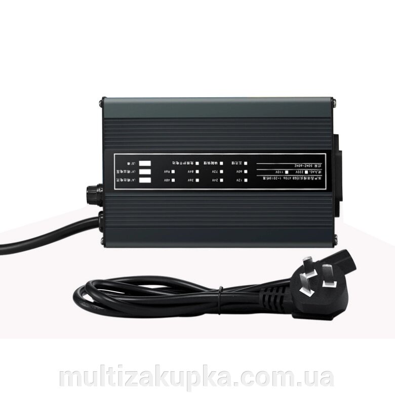 Зарядний пристрій акумуляторів LiFePO4 12V (14.6V), 4S,10A, штекер 5.5*2.5, з індикацією, 133х67х45mm, 0.3kg від компанії Mультізакупка - фото 1