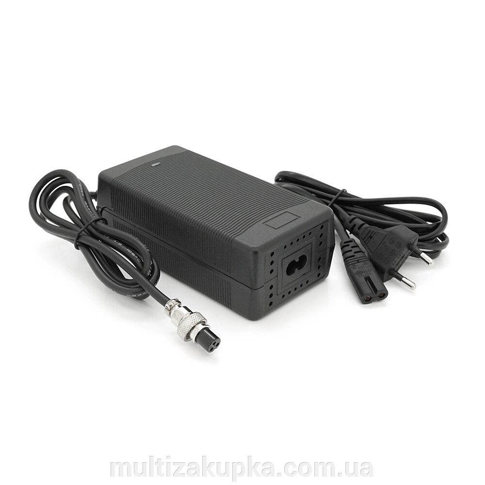 Зарядний пристрій акумуляторів LiFePO4 12V (14.6V), 4S,10A, штекер GX12, з індикацією, 133х67х45mm, 0.3kg від компанії Mультізакупка - фото 1