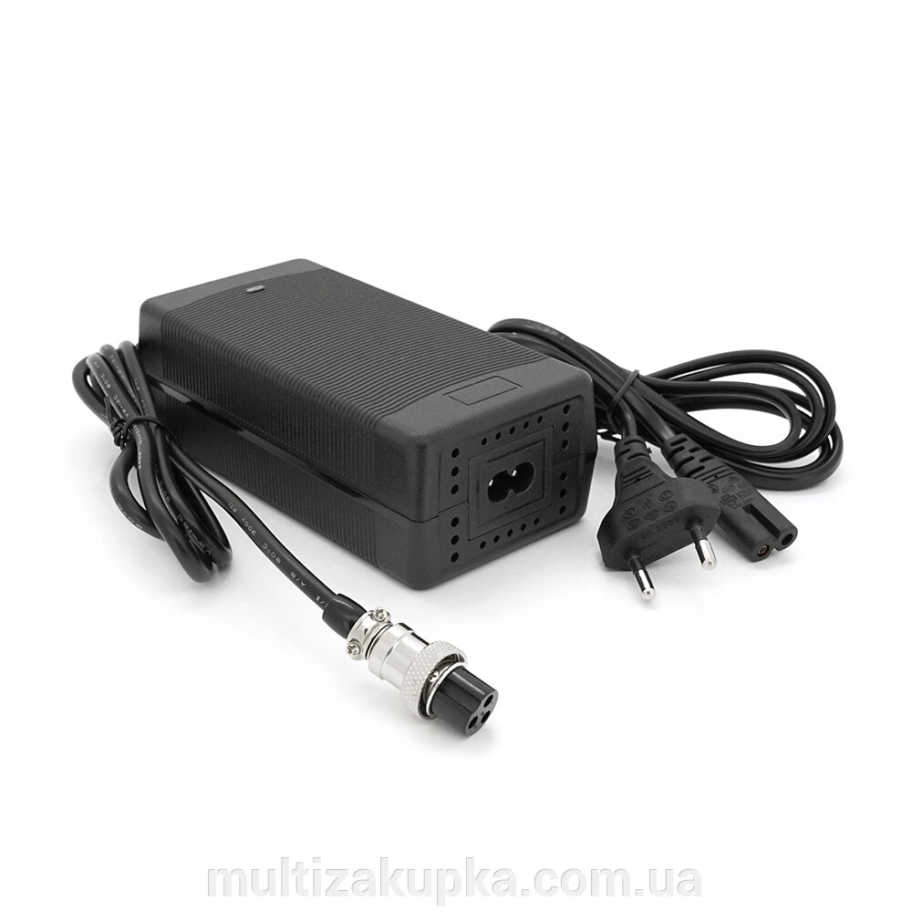 Зарядний пристрій акумуляторів LiFePO4 12V (14.6V), 4S,10A, штекер GX16, з індикацією, 133х67х45mm, 0.3kg від компанії Mультізакупка - фото 1