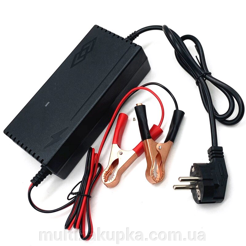 Зарядний пристрій акумуляторів LiFePO4 12V (14.6V), 4S,3A, з крокодилами, LED-індикація від компанії Mультізакупка - фото 1