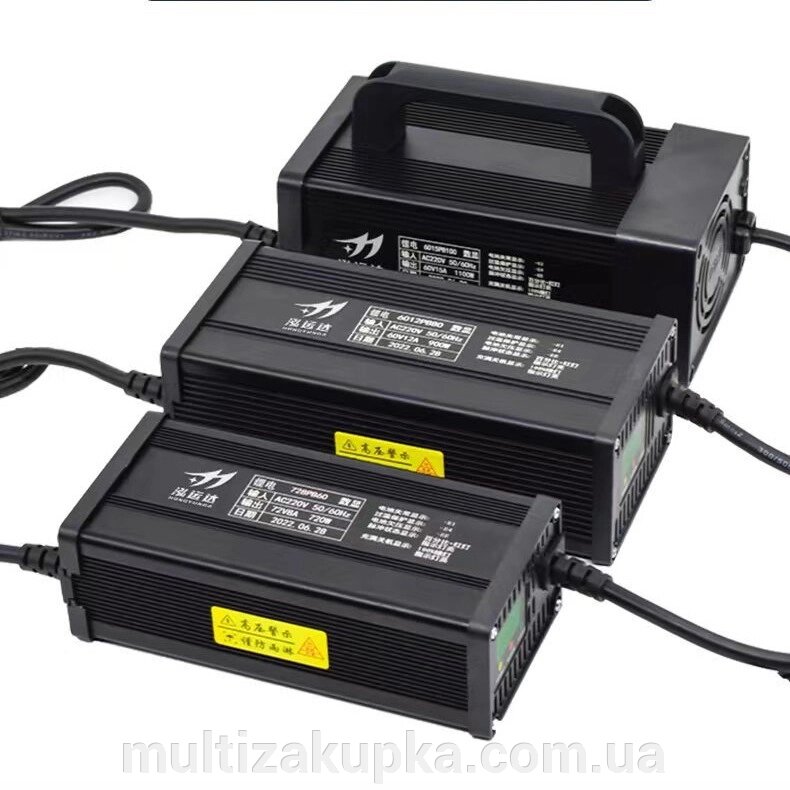 Зарядний пристрій для акумуляторів LiFePO4 48V, 8A, 185x88x60mm від компанії Mультізакупка - фото 1