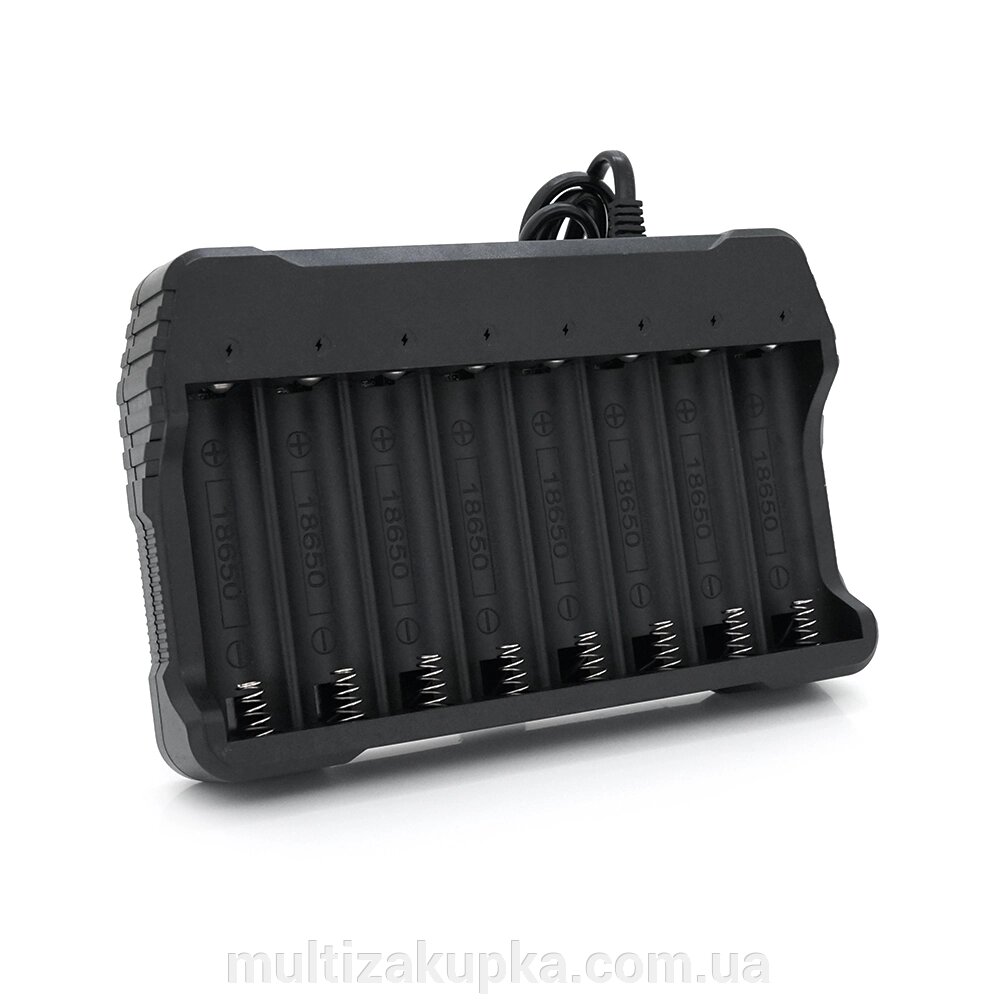 Зарядний пристрій MS-808A, 8 каналів для акумулятора. 18650, 4.2V/2000mAh від компанії Mультізакупка - фото 1