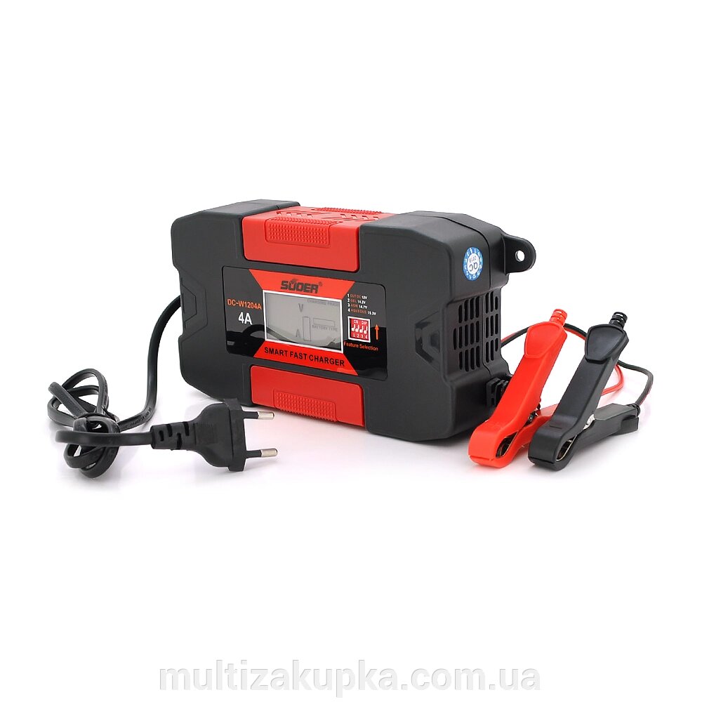 Зарядний пристрій POWERMASTER DC-W1204A для акумулятора 12V-4A від компанії Mультізакупка - фото 1