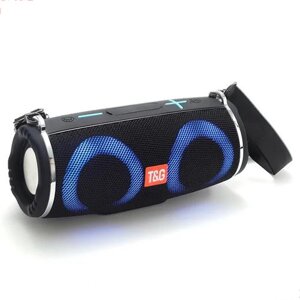 Bluetooth-колонка TG642 з rgb підсвічуванням, speakerphone, радіо, black