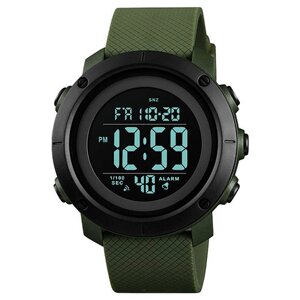 Годинник наручний SKMEI 1426AGBK, army green-black, abs ring