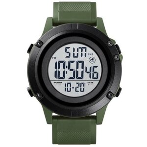 Годинник наручний SKMEI 1508AGWT, army green-white