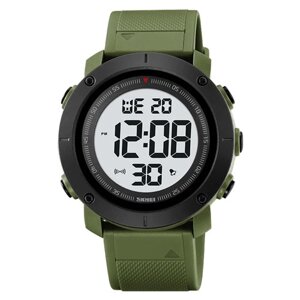 Годинник наручний SKMEI 2122AGWT, army green-white