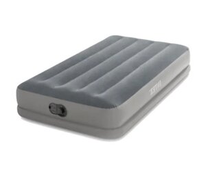 Надувне ліжко односпальне Intex 64112, 99-199-30см, вбудований електронасос від USB
