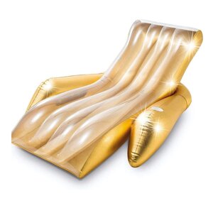 Надувний шезлонг Intex 56803 «Золотий блиск», 188 х 135 см