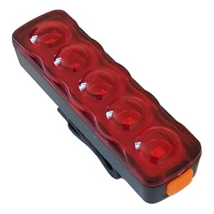 Велоліхтар Stop XFL-101-5LED, waterproof, Li-Ion акумулятор, ЗУ microUSB