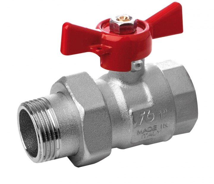 76500010R Кран-американка кульовий TAMIGI Ø1 1/4 "red PN30 -10 ° C / + 95 ° C Idrosanitaria Bonomi від компанії Boilerroom - фото 1