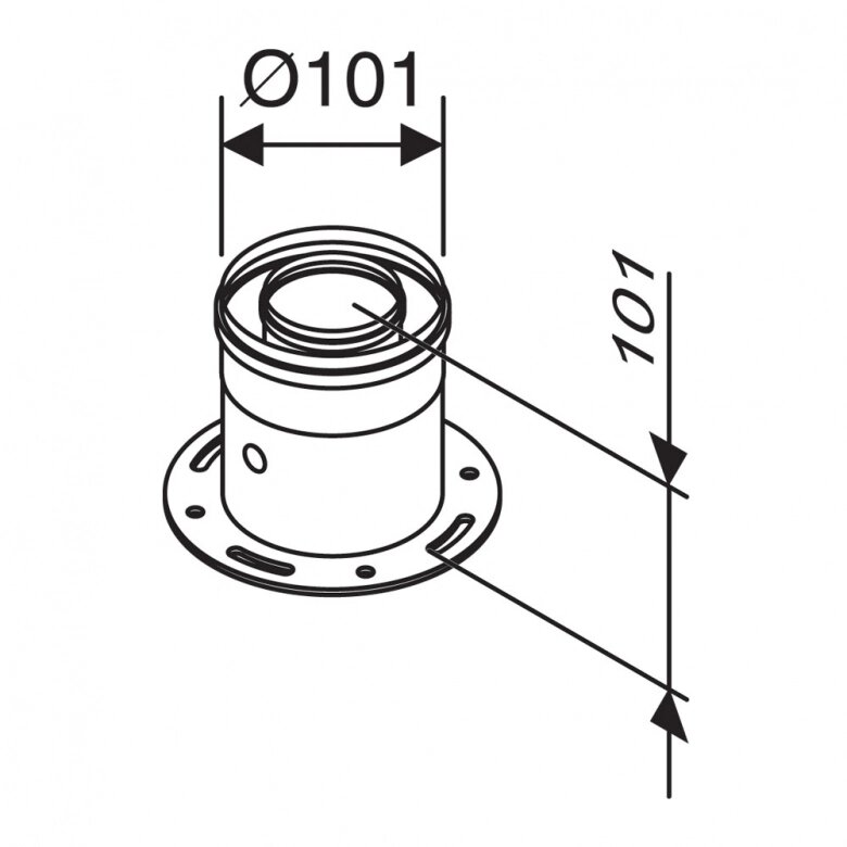 Bosch AZ 397 Адаптер підключення до котла, DN60/100 мм від компанії Boilerroom - фото 1