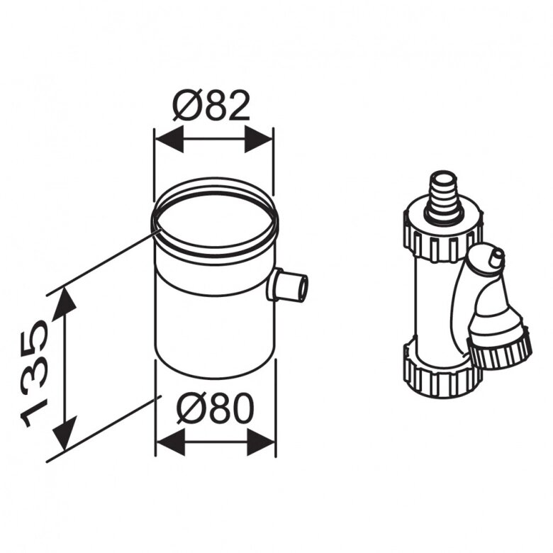 Bosch AZ 412 / Збірник для конденсату, DN80 мм ((старий артикул 7716050088 / 7747380052)) від компанії Boilerroom - фото 1