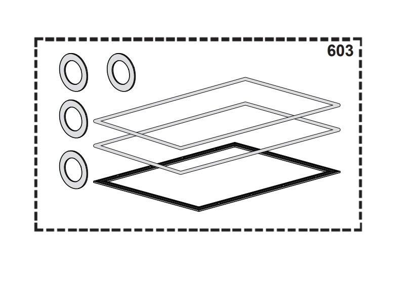 Комплект Ущільнення RMX R3407 - R3408 EVO 65000422 від компанії Boilerroom - фото 1