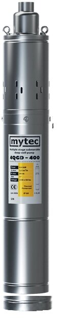 Насос глибинний MYTEC 4QGD 600 0,6 кВт + 15 м кабелю від компанії Boilerroom - фото 1