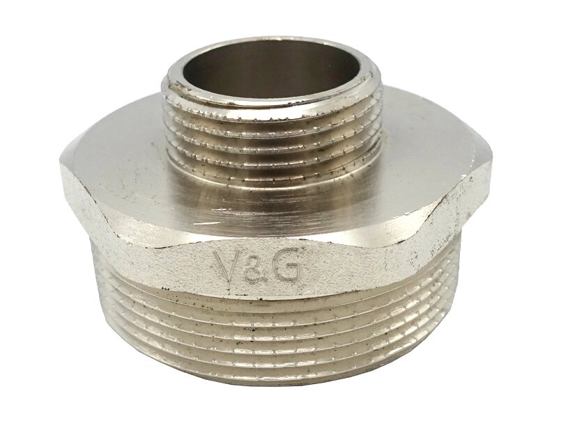 Ніпель редукційний 1" x 3/4" ЗЗ V&G 126шт від компанії Boilerroom - фото 1