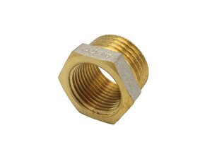 Футорка 1/2"*1/4" ЗВ нікель. з проточкою ASCO 1/400