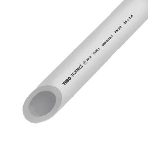 Труба PPR PN20 Ø32 х 5,4 мм TEBO сіра по 2/20 м