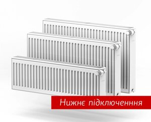 Радиатор стальной стенка 1,2 UTERM 300х22х1000 (нижнее подключение)