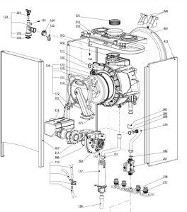 Запчастини до газових котлів Ariston