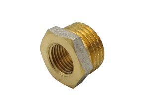 Футорка 1/2"*3/8" ЗВ нікель. з проточкою ASCO 1/400