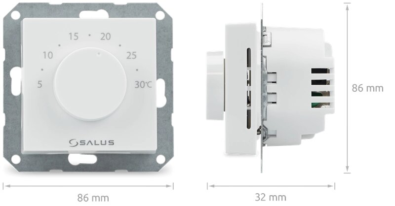 Провідний електронний терморегулятор SALUS BTR230 (20) від компанії Boilerroom - фото 1