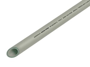 Труба PPR fiber ø25*4,2mm SDR 6.0/S2.5/PN20 сірого кольору 2/40 ASCO