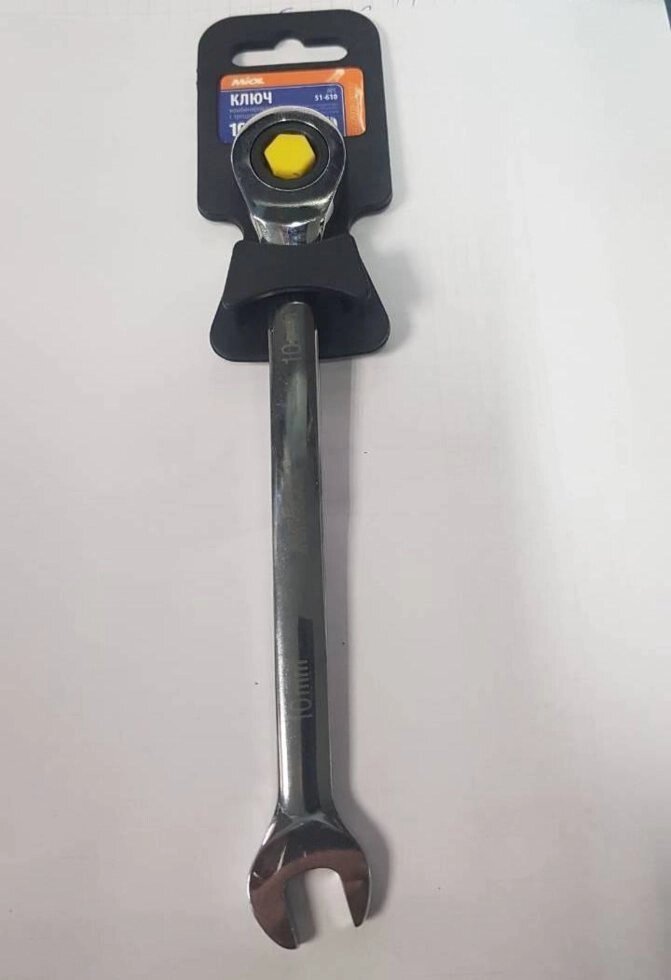 Ключ комбінований з тріскачкою CrV 13мм Miol 51-613 від компанії Autosklad - величезний вибір інструменту та матеріалів для фарбування авто - фото 1