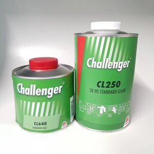 Лак акриловий challenger CL250 HS (1 л) + затверджувач CL640 (0,5 л)