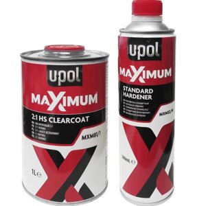 Лак акриловий U-POL maximum HS 2+1 MXMCL/1 1л із затверджувачем MXMH/M 0,5л