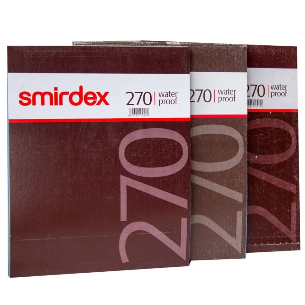Наждачний папір водостійка SMIRDEX 230 x 280 мм P 1500 від компанії Autosklad - величезний вибір інструменту та матеріалів для фарбування авто - фото 1