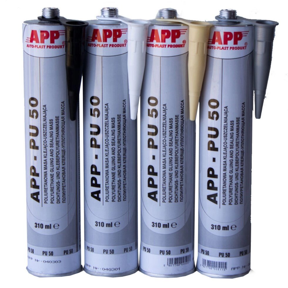 Герметик поліуретановий для швів APP PU50 310мл Чорний - огляд