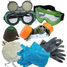 Робочий одяг, індивідуальна оборона (окуляри, респіратори тощо), очищення паст для рук