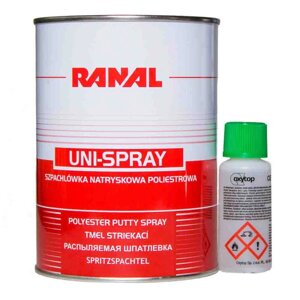 Шпаклівка розпорошується (рідка) Ranal UNI-SPRAY 1,2 кг