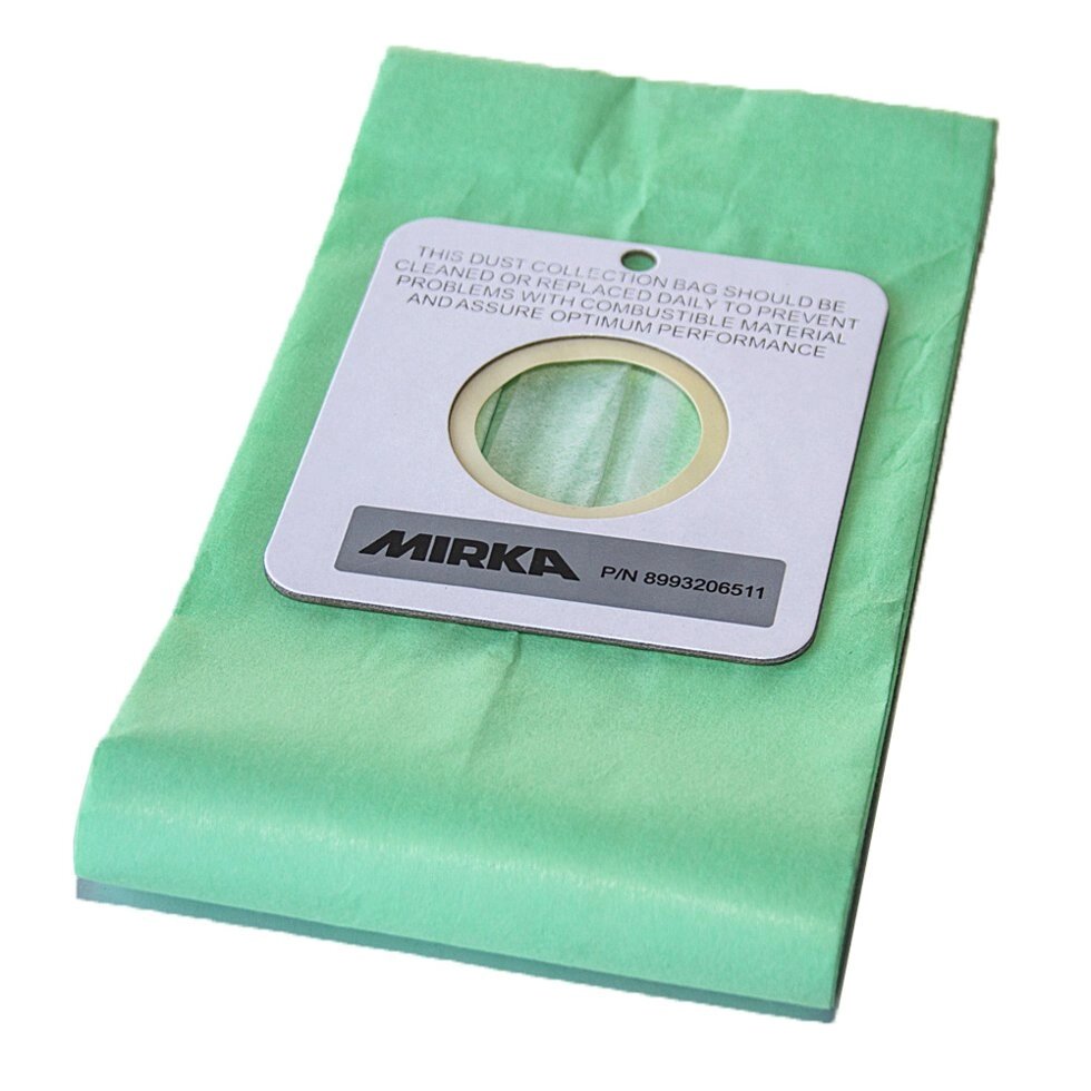 Бумажные мешки для сбора пыли Mirka 8993206511 - Autosklad - величезний вибір інструменту та матеріалів для фарбування авто